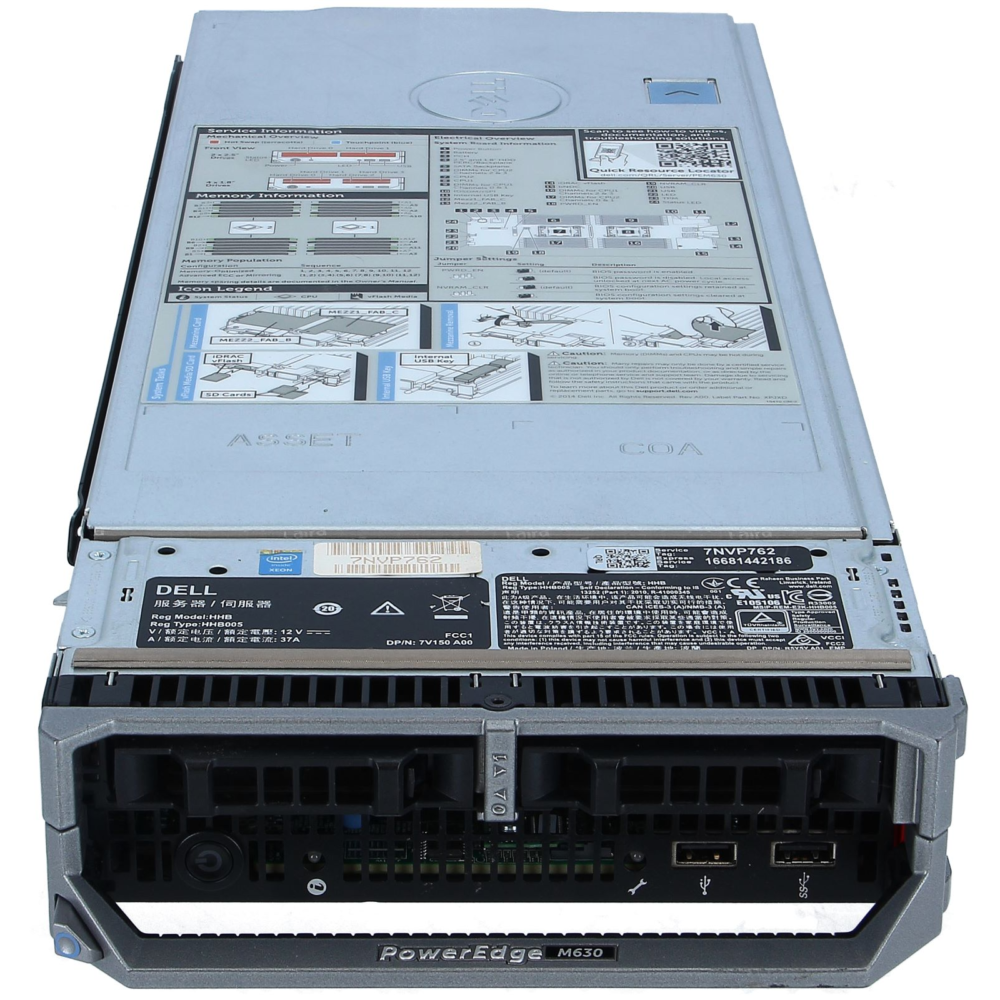 Dell Poweredge M630 Blade Server 2 x E5-2680v3 (12-Cores)/128GB