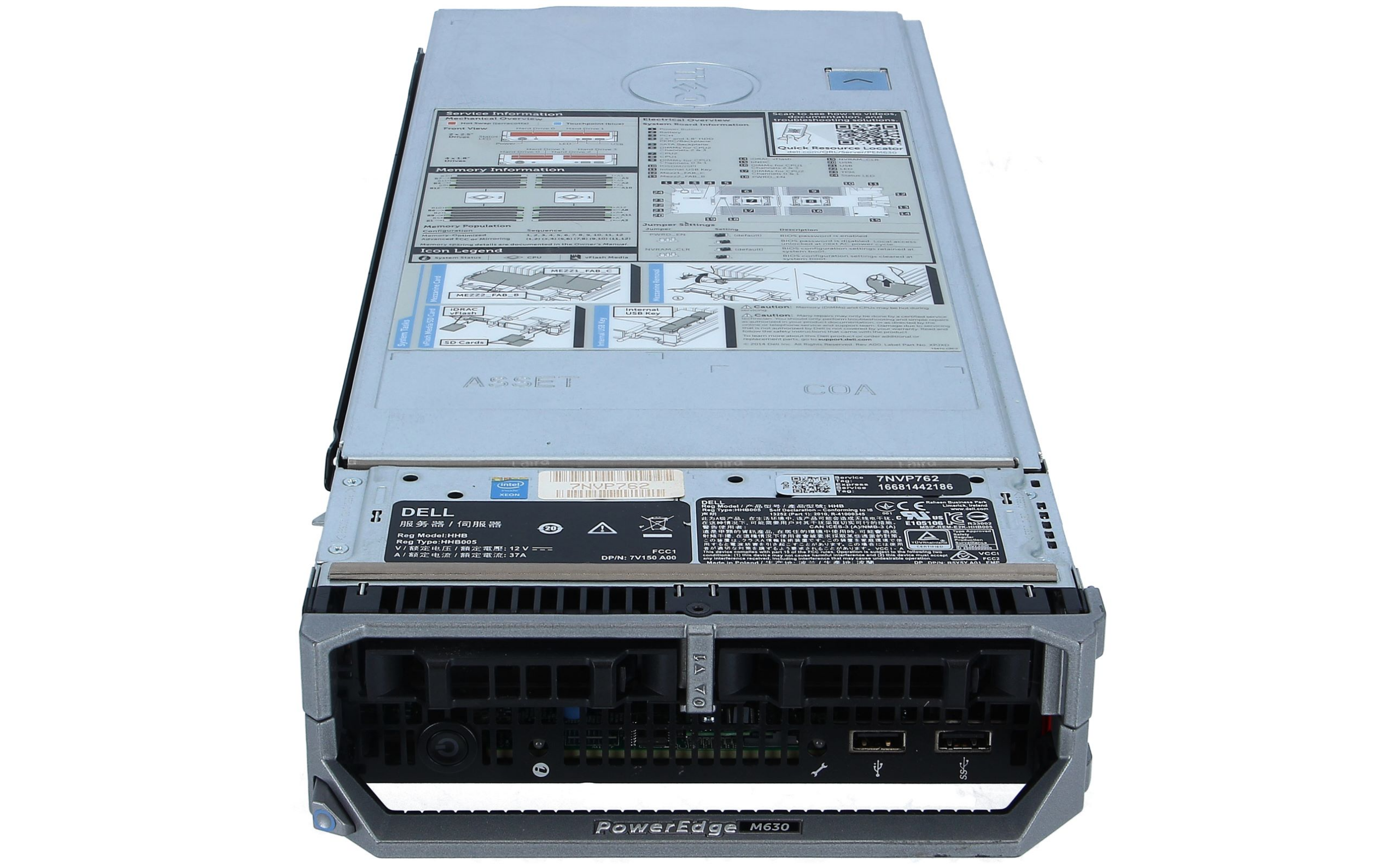 Dell Poweredge M620 Blade Server (2xSFF) 2 x Xeon E5-2640 (6-Cores)/32GB Dell Poweredge M620 Blade Server (2xSFF) 2 x Xeon E5-2640 (6-Cores)/32GB